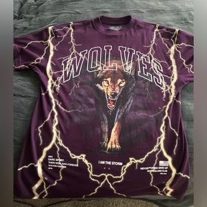 All The Energy “Premium Vintage” Oversized Tee in Storm Purple - S